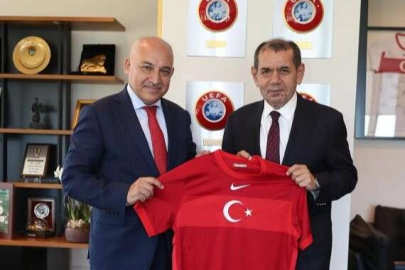 Galatasaray Başkanı Dursun Özbek'ten, Büyükekşi'ye ziyaret