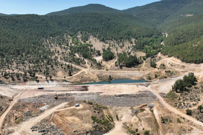 Bursa Büyükorhan Kocadere Göleti çalışmaları devam ediyor