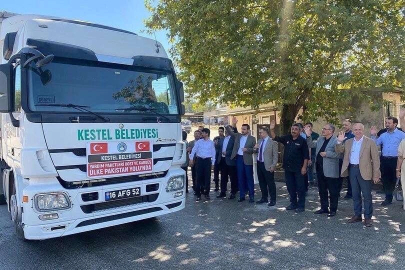 Kestel’den Pakistan'a insani yardım tırı