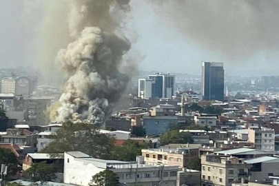 Bursa'da sandalye fabrikasında yangın