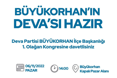 DEVA Bursa'dan Büyükorhan'da ilk kongre