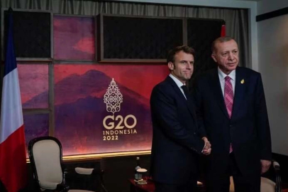 Erdoğan ve Macron görüştü