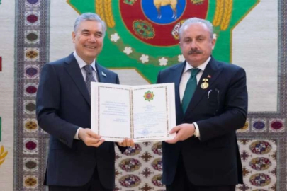 TBMM Başkanı Şentop'a 'Devlet Nişanı'