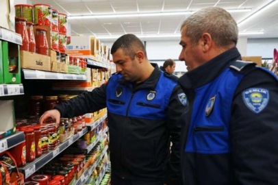 Gemlik'te zabıta market denetiminde