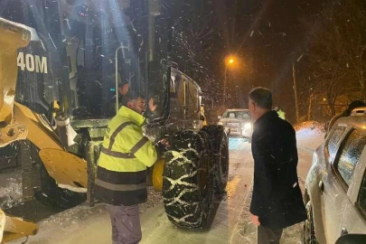 İnegöl kar sınavında tam not aldı