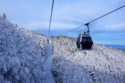 Teleferiğe şiddetli rüzgar engeli