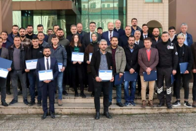 Deprem bölgesine koşan personele teşekkür belgesi