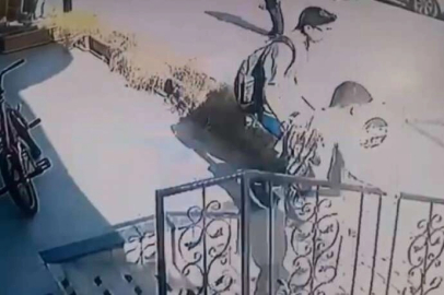 Bursa'da güpegündüz bisiklet hırsızlığı kamerada