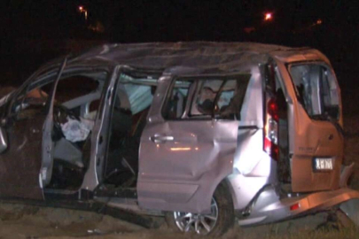 Edirne’de mültecileri taşıyan araç kaza yaptı: 1 ölü, 10 yaralı