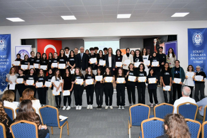 Bursa'da örnek projede sertifika heyecanı