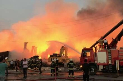 Bursa Şehir çöplüğünden alevler yükseliyor