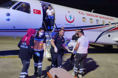 Hacda rahatsızlanan Bursalı vatandaşa jet müdahale