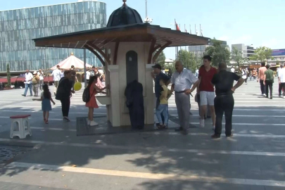 Sıcak havalarda su parklarına ve şadırvanlara ilgi büyük