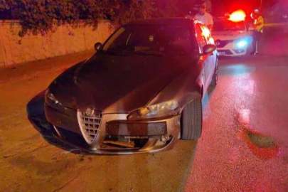 Kaza yaptığına bin pişman oldu