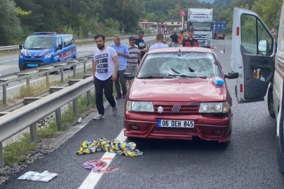 Karşıdan karşıya geçmek isteyen yaşlı adama otomobil çarptı