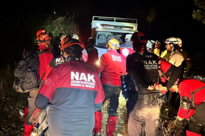 Kestel'de 20 metrelik dere yatağına düşen kişi kurtarıldı