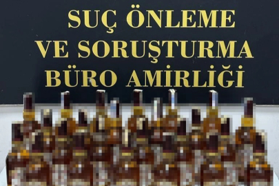 Bursa’da durdurulan otomobilde kaçak içki ele geçirildi