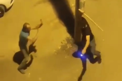 Hurda kavgasında sopalar ve bıçaklar havada uçuştu!