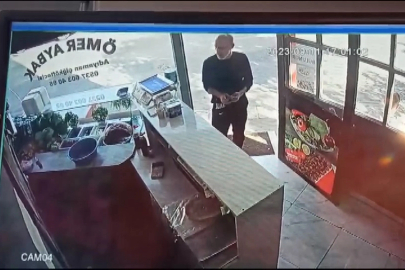 Bursa’da dükkana giren hırsız cüzdanı çalıp kaçtı