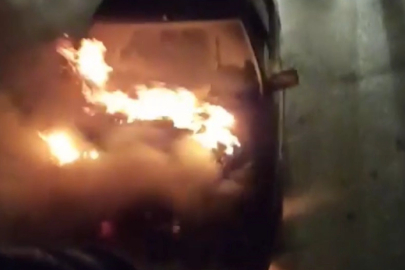 Gemlik'te seyir halindeki otomobilin motoru alev aldı