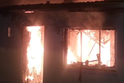 Alevler 2 evi kullanılmaz hale getirdi