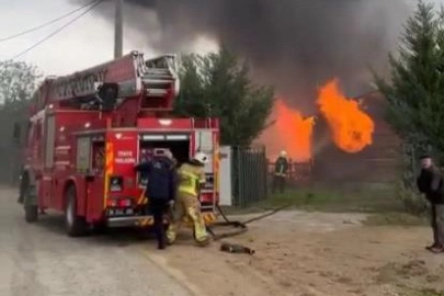 Doğal yaşam çiftliğinde yangın paniği