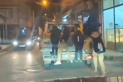 Bursa’da çocukların tehlikeli yolculuğu yürekleri ağıza getirdi