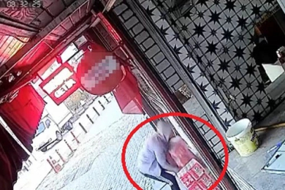 İçecek hırsızı kamerada...