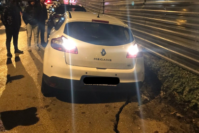 Bursa’da yağış sonrası yol çöktü!