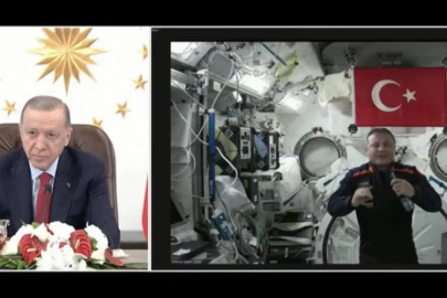 Erdoğan ilk Türk astronotla görüştü