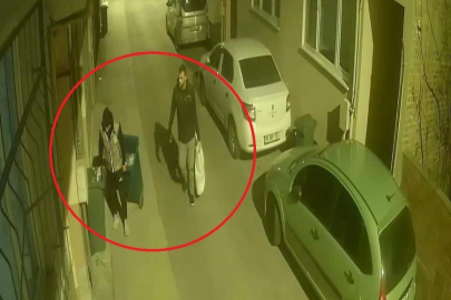 Çaldıkları çöp kovasını beğenmeyince bırakıp başka çaldılar