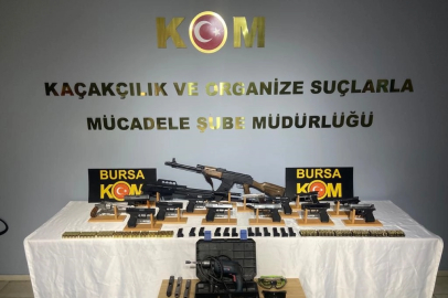 Bursa polisinden silah kaçakçılarına geçit yok