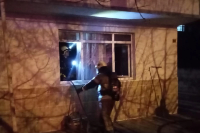 Ocakta unutulan yemek yangına neden oldu