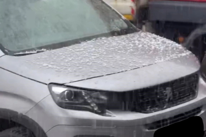 Bursa’da dolu yağışı etkili oldu