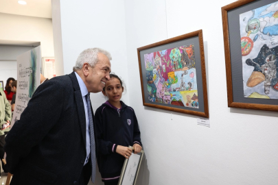 Gelecek hayallerini resimlere döktüler