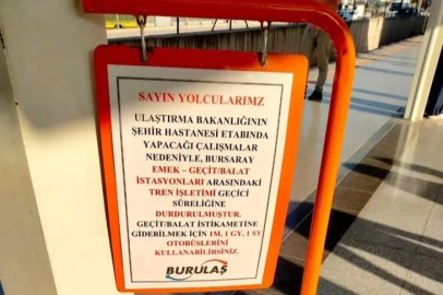 Bursa'da Balat İstasyonu geçici olarak kapatıldı