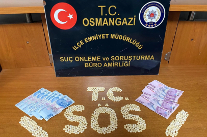 Bursa'da takibe alınan şüpheliden 750 adet sentetik hap ele geçirildi
