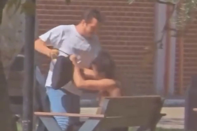 Önce kız arkadaşını darp etti sonra bir vatandaş kovalayınca kaçtı