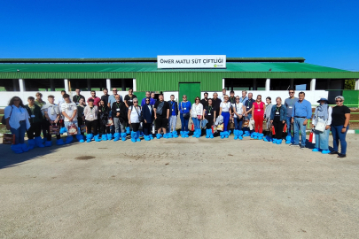 Matlı Yenişehir Süt Çifliği'nde uluslararası misafirleri ağırladı