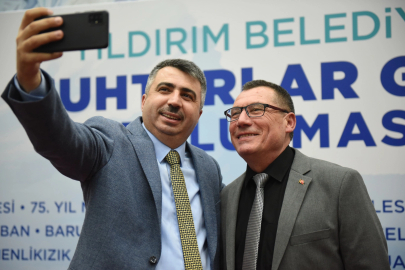 Başkan Yılmaz, muhtarla buluştu