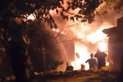 Bursa'da 3 ev alevlere teslim oldu