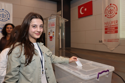 Nilüferli çocuklar demokrasi şöleni yaşadı