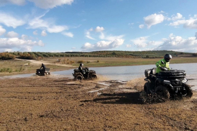 Mudanya'da atv tutkunlarının off road heyecanı