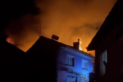 Sobadan çıkan yangın 3 evi küle çevirdi