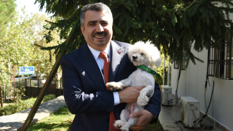 Sahiplenilen hayvanın 1 yıllık muayenesi Yıldırım Belediyesi'nden