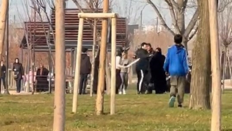 Döner bıçaklı kadın dehşet saçtı