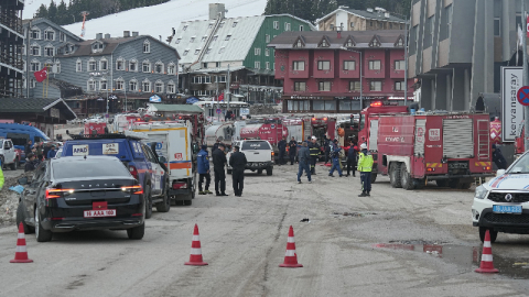 Uludağ’da Kervansaray Otel'de yangın