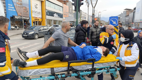 Otomobilin çarptığı bisikletli çocuk yaralandı