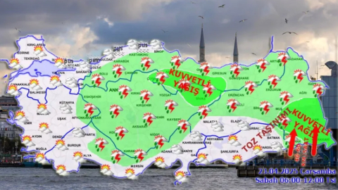 Kıyılar hariç Anadolu'ya kuvvetli uyarı! 23 Nisan'da yurtta hava nasıl olacak?