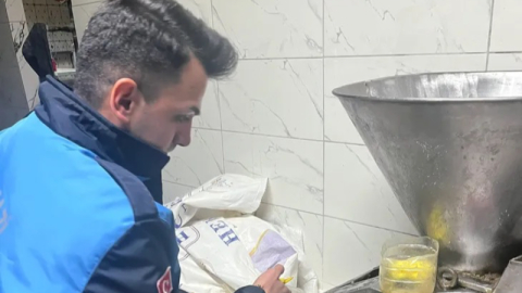 Zabıtadan merdiven altı imalathaneye baskın